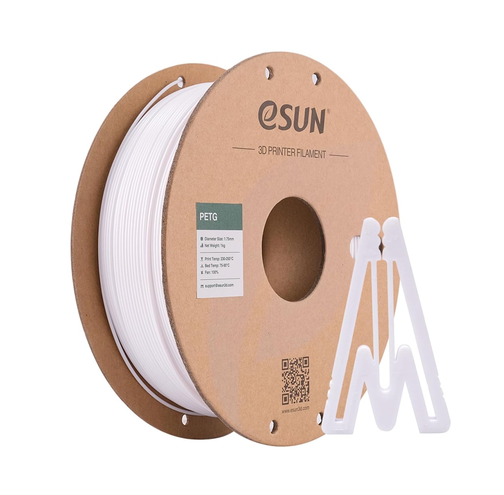 Filamento PETG blanco sólido eSUN